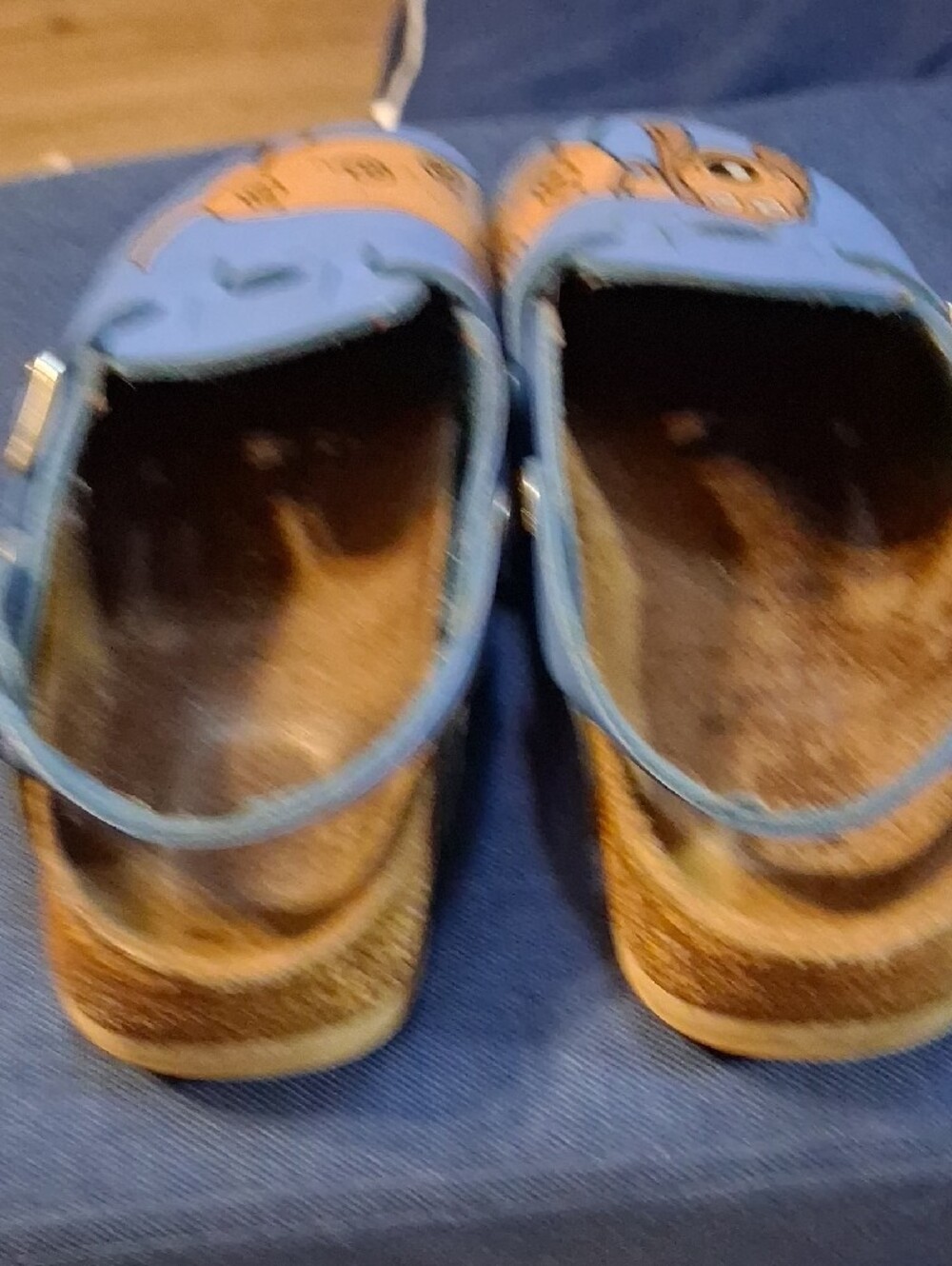 Birkenstock Blue Womens Slip-On Sandals with Dog Graphic - Picture 4 of 4